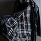 "BURBERRY Black Label" Checked nylon gather hooded blouson