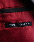 "TOSSARI" Shiny hidden zipper design tailored jacket