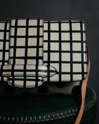 “michino PARIS” 2010’s Graphic pattern salut shoulder bag