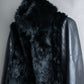 "MOROKO BAR" Real fur docking leather jacket