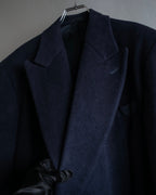 "Polo University Club by Ralph Lauren" Peaked dorapelle double-breasted wool chester coat