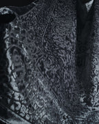 "Christian Dior" 80’s-90’s Burnout velvet arabesque logo stole