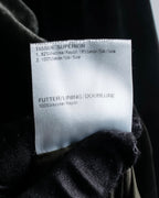 "FERAUD" Vintage velour glossy black tailored jacket