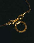 "Christian Dior" 80's-90's Gold tone rhinestone necklace