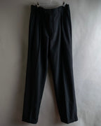 "Vintage high-waisted wide tapered slacks"
