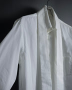 "COMME des GARCONS SHIRT" 01AW French cotton bowtie shirt