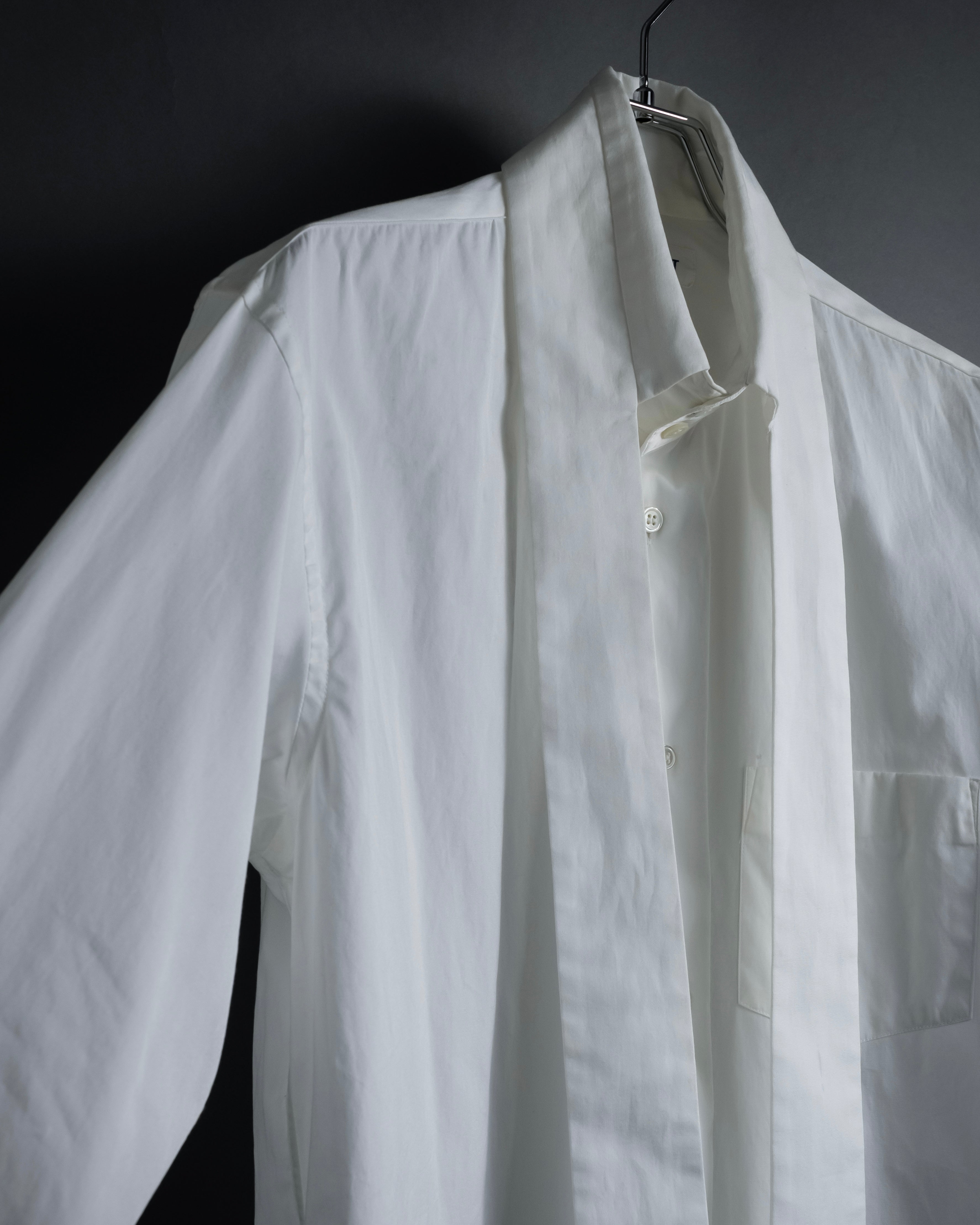 "COMME des GARCONS SHIRT" 01AW French cotton bowtie shirt