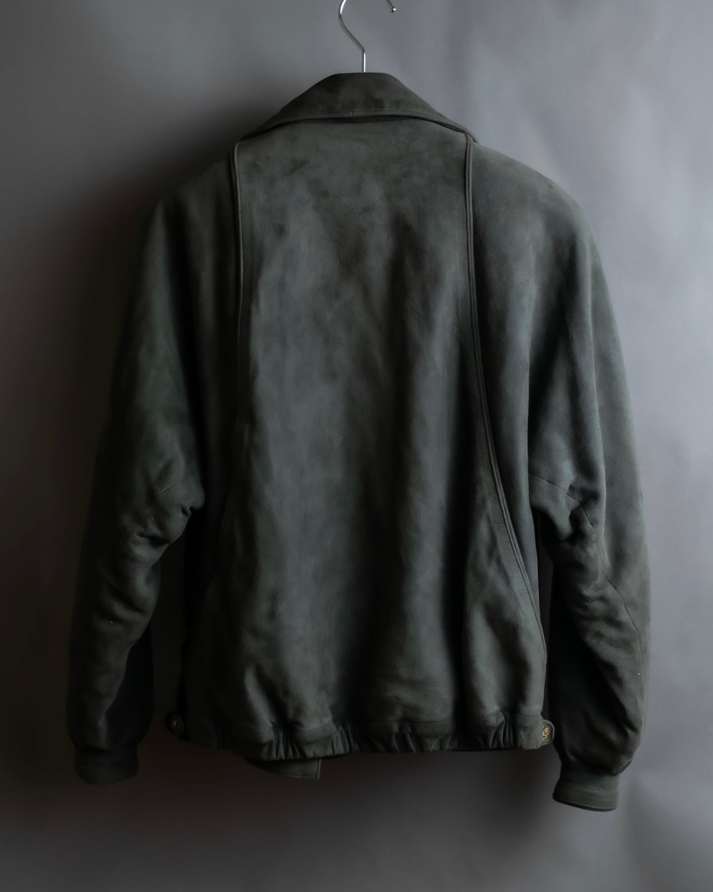 "LOEWE" Box silhouette suede leather blouson