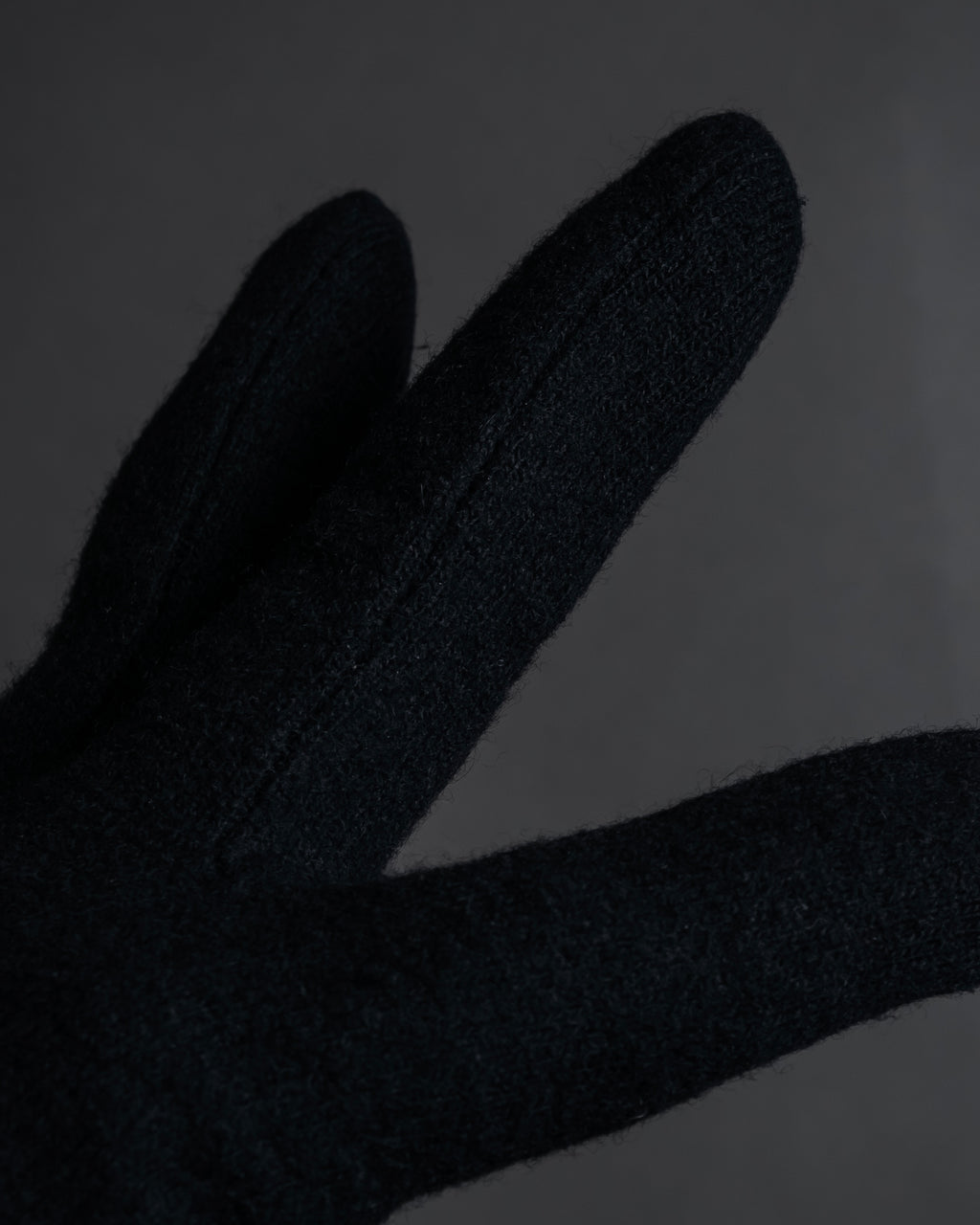 "Christian Dior" Wool and suede cuff gloves
