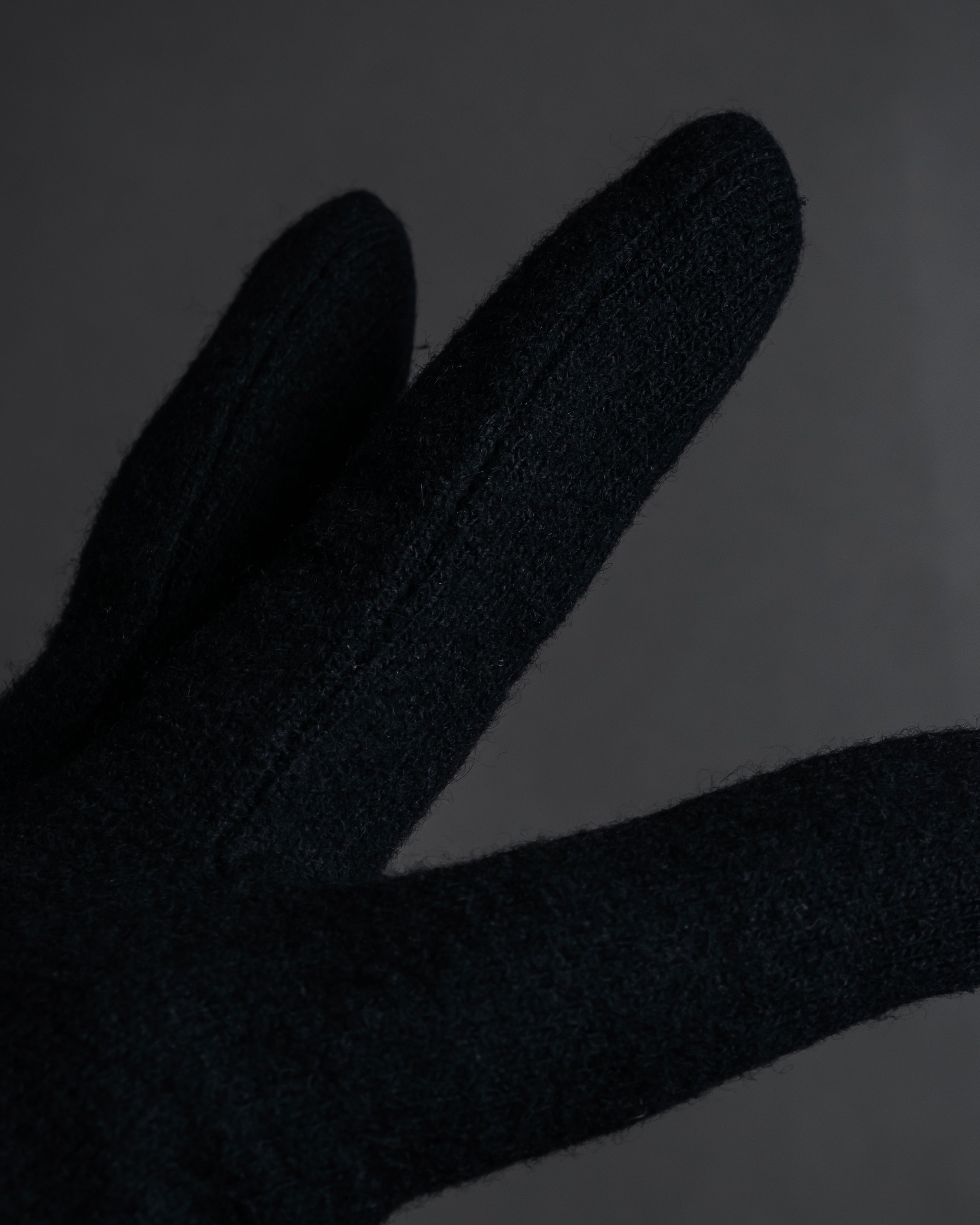 "Christian Dior" Wool and suede cuff gloves