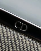 "Christian Dior" Malice Pearl Series greige color canvas shoulder bag