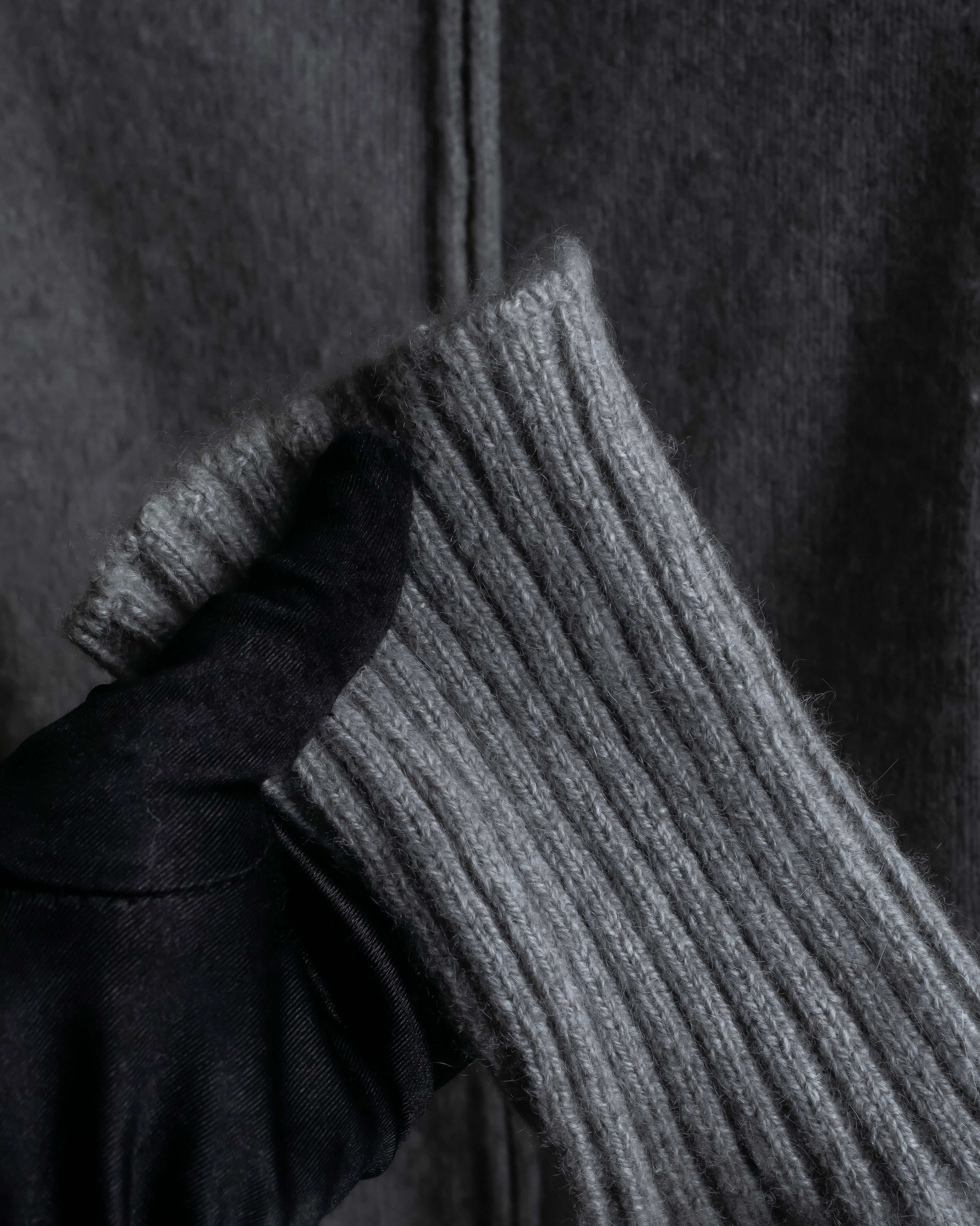 "GUCCI" Cashmere brand double zipper blouson