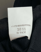 "Y’s" 90's-00's Vintage architectural high-waisted wide tapered wool trousers