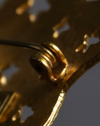 "KENZO" Star motif gold brooch