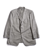 GIORGIO ARMANI/ Pure Cashmere Herringbone Oversized Tailored Jacket Gray