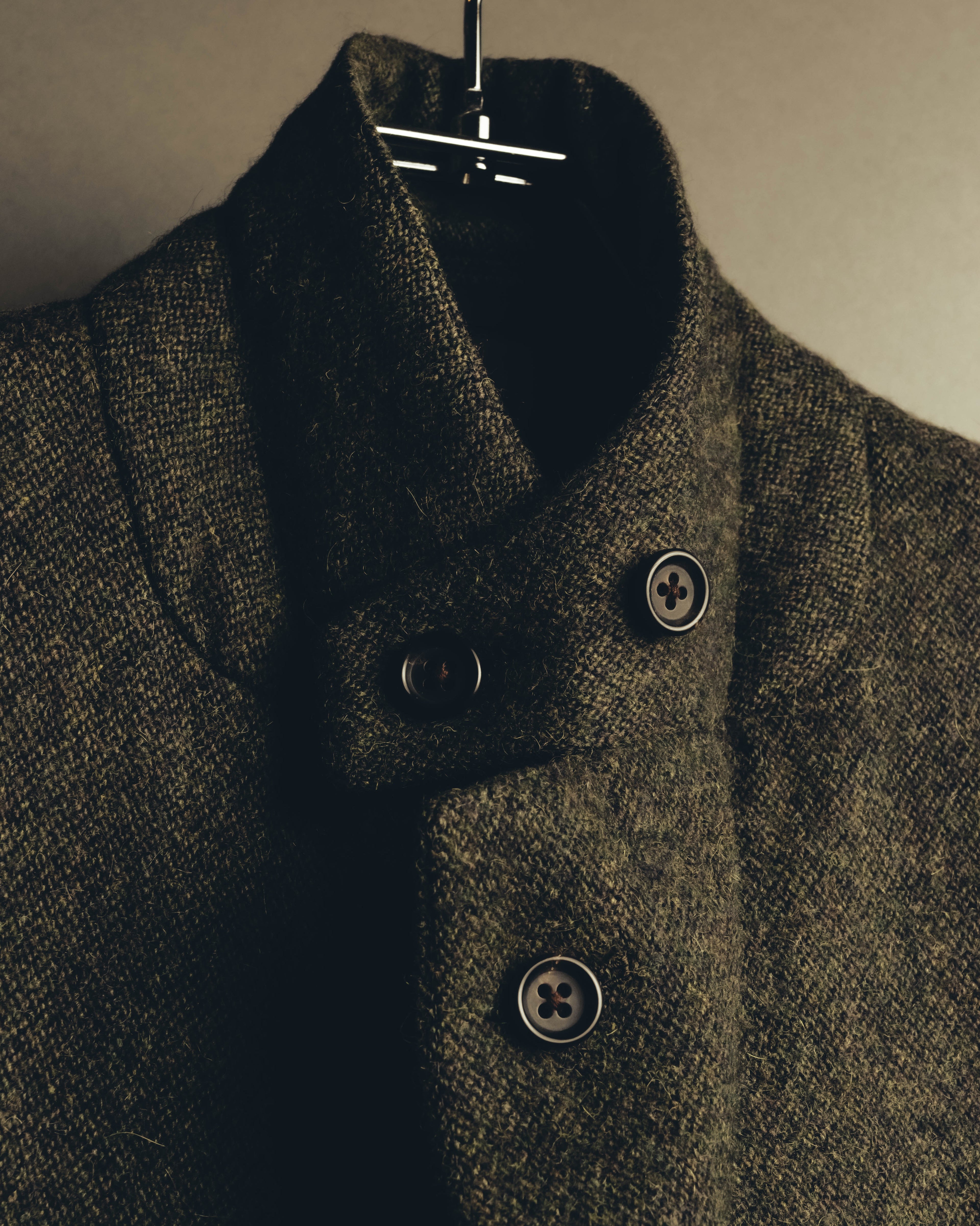 "BURBERRY LONDON" 00's-10's Classic wool tweed coat