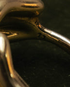 -SPECIAL- “Bottega Veneta” 10's- Sculptural gold plated knot ring