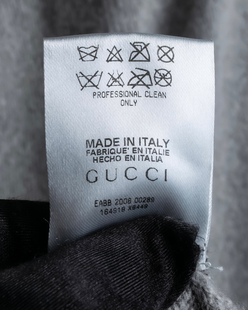 "GUCCI" Cashmere brand double zipper blouson