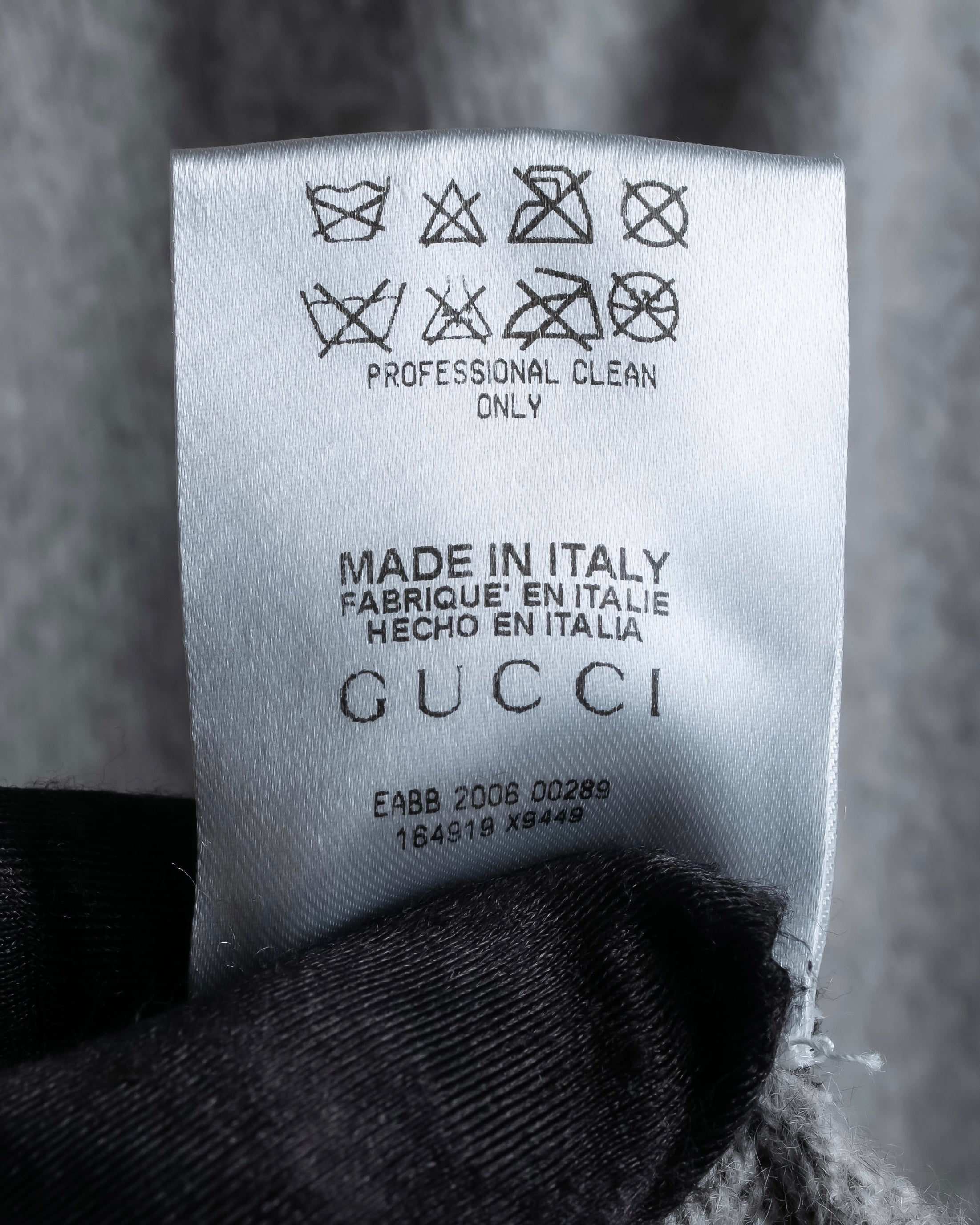 "GUCCI" Cashmere brand double zipper blouson