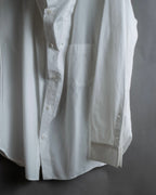 "YOHJI YAMAMOTO" 12SS Folded front panel cotton shirt