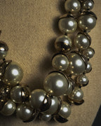 -SPECIAL- "Christian Dior"
John Galliano period Pearl Metal Design Layered Necklace