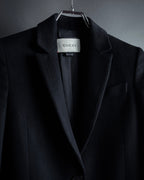 "GUCCI" Michele period linear silhouette wool chester coat