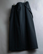 "NINA RICCI" Side button detail cropped length skirt