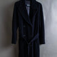 "Weekend Max Mara" Belted design double breasted maxi length wool chester coat