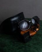 "LOEWE" Anagram logo engraved oval sunglasses