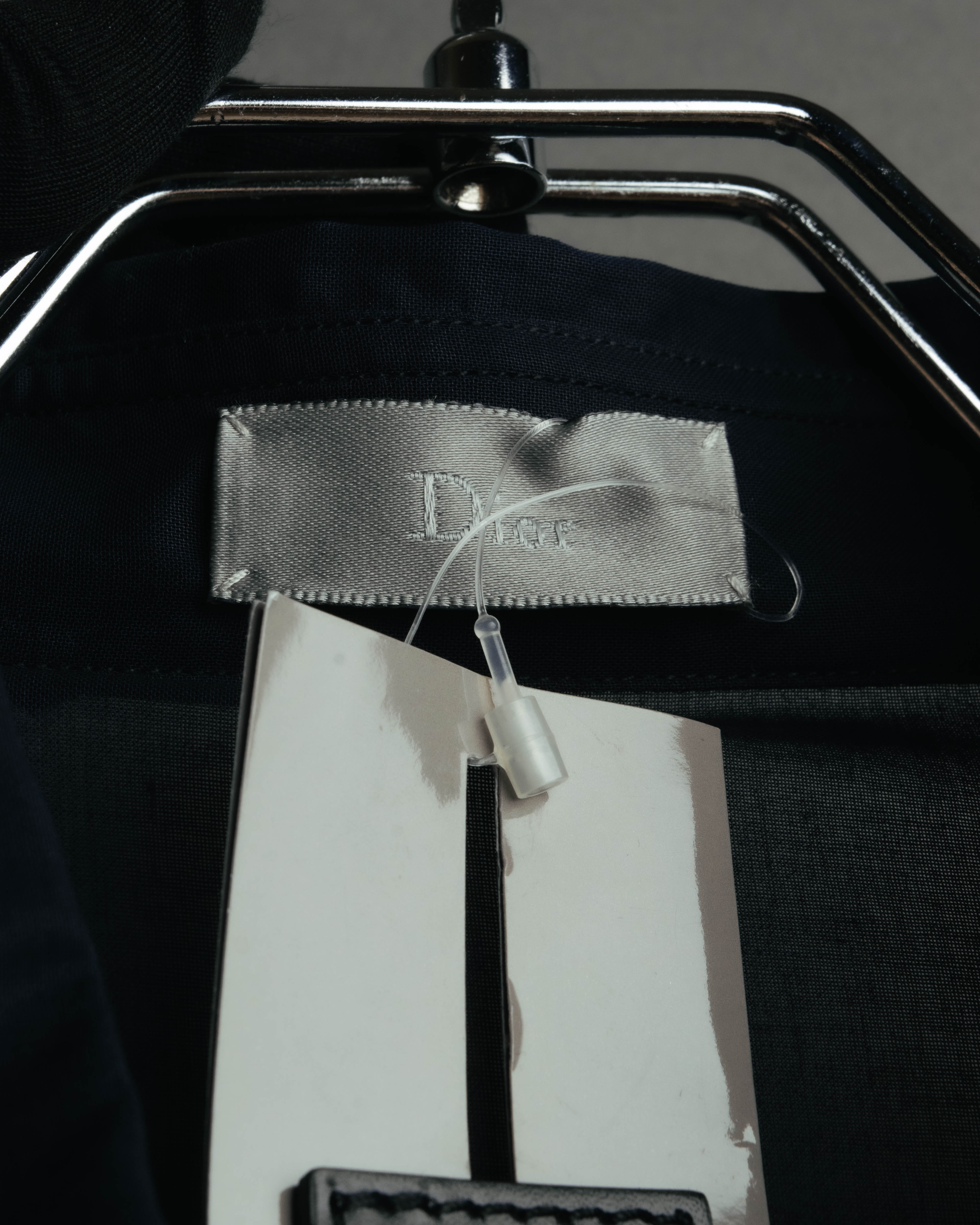 Dior Homme (ディオールオム) - シアコットン 比翼シャツ - ネイビー