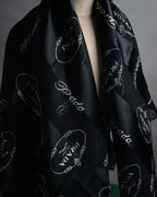 “PRADA” 2000’s Logo large scarf