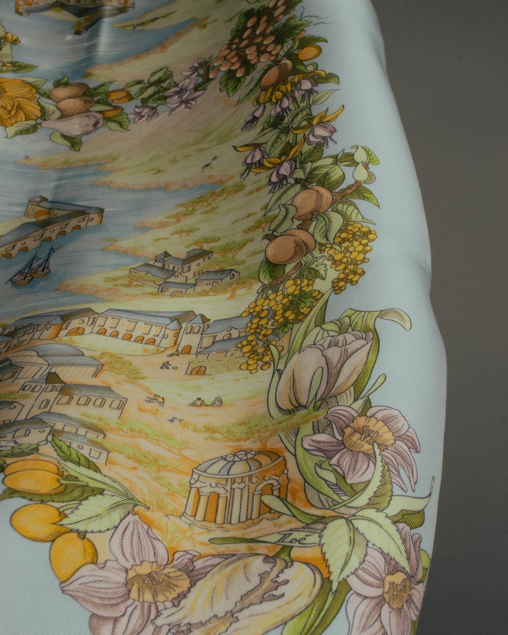 "HERMÈS" 00's Au pays de cocagne silk scarf