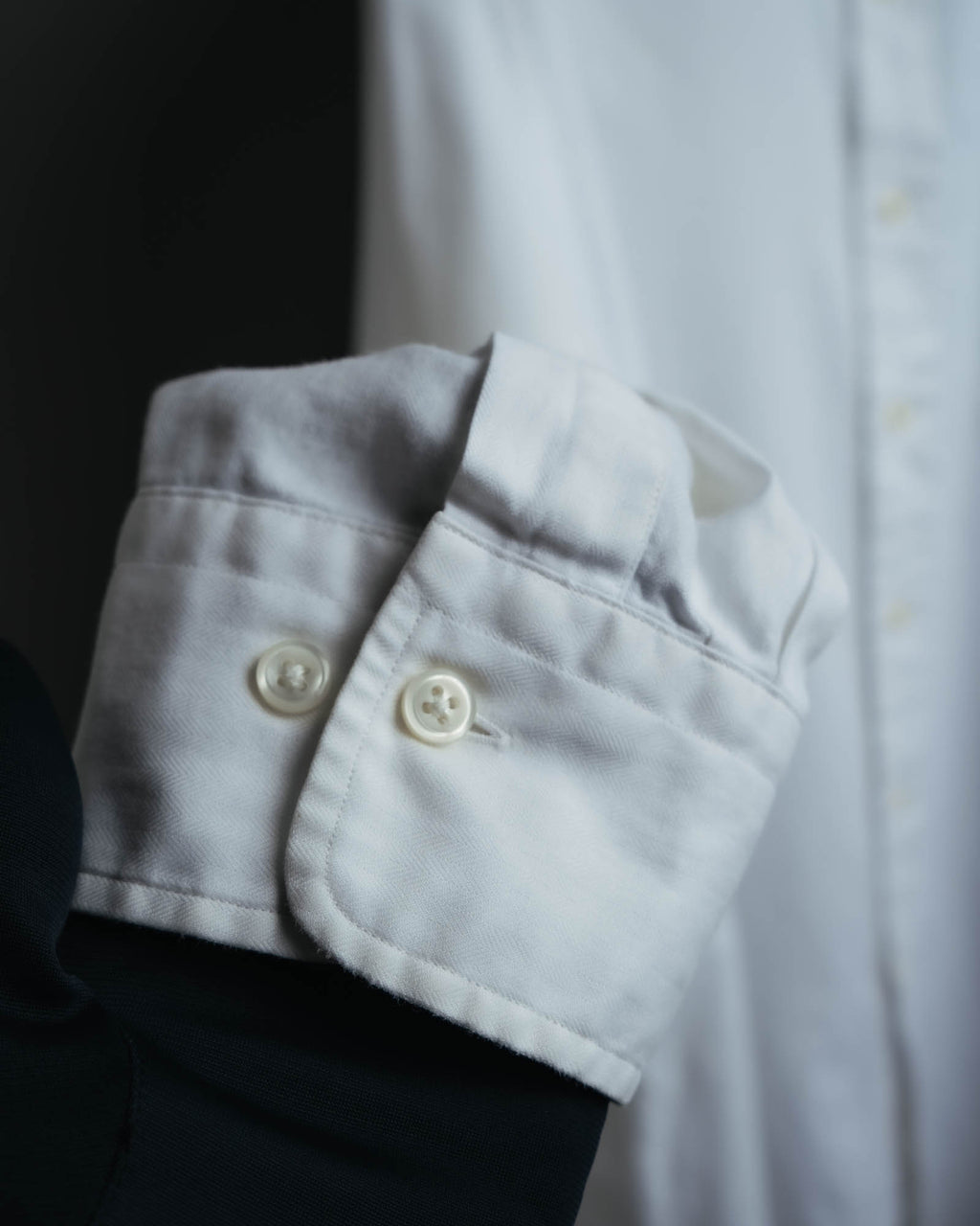 -MOOD MILLÉSIMES-
90’s-00’s andrew two-ply cotton white shirt by “Polo Ralph Lauren”