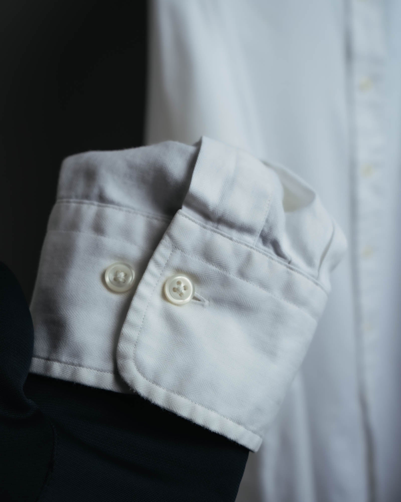-MOOD MILLÉSIMES-
90’s-00’s andrew two-ply cotton white shirt by “Polo Ralph Lauren”