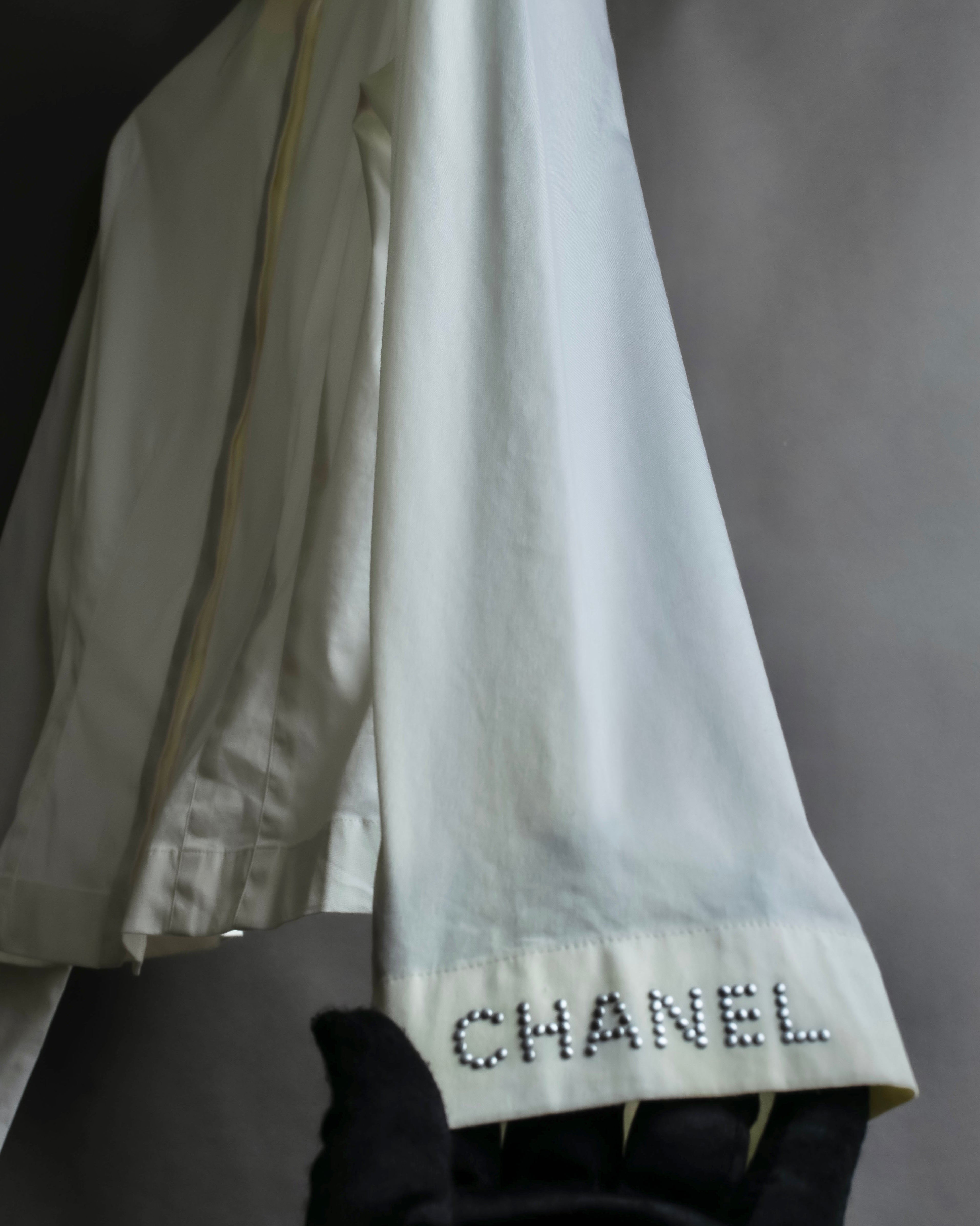 "CHANEL" 2005SS logo studs design shirt jacket