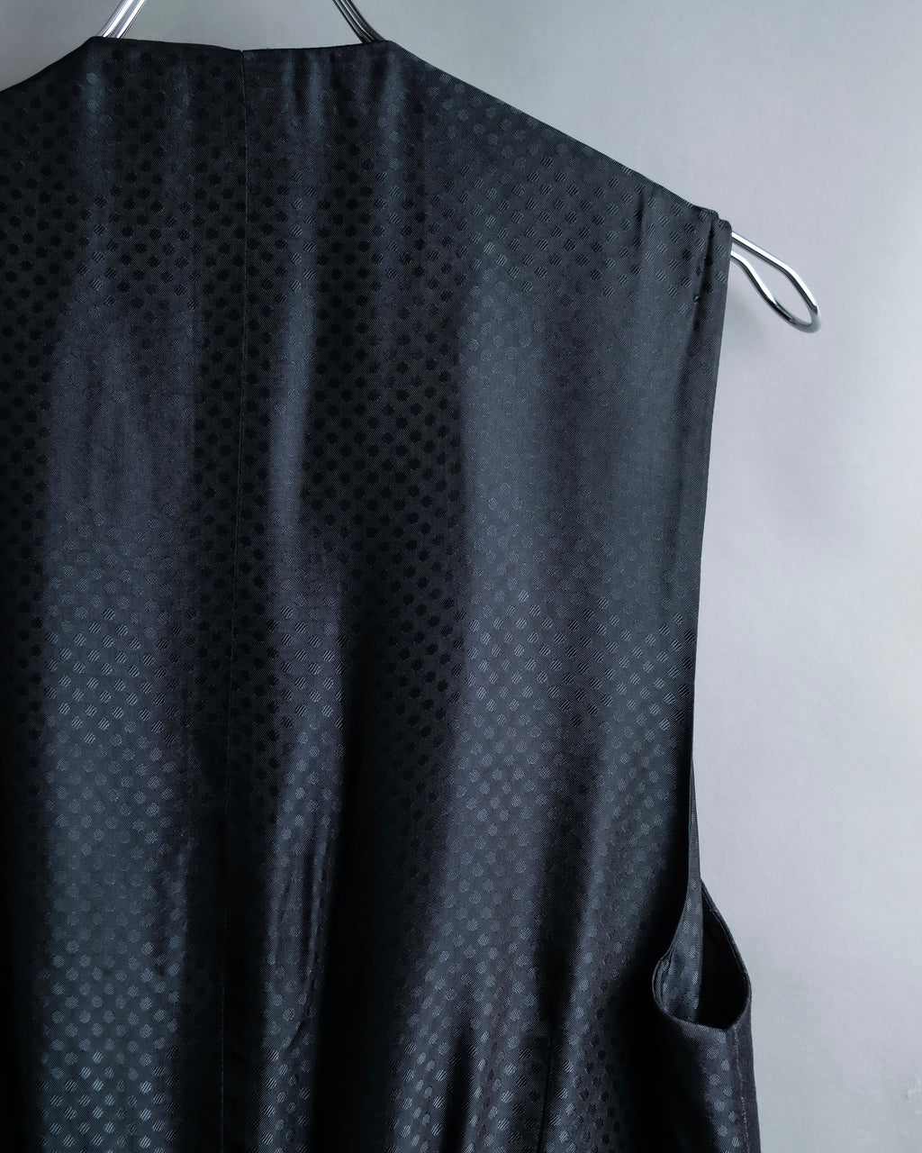 "DOLCE & GABBANA" Pattern switching peak lapel gilet