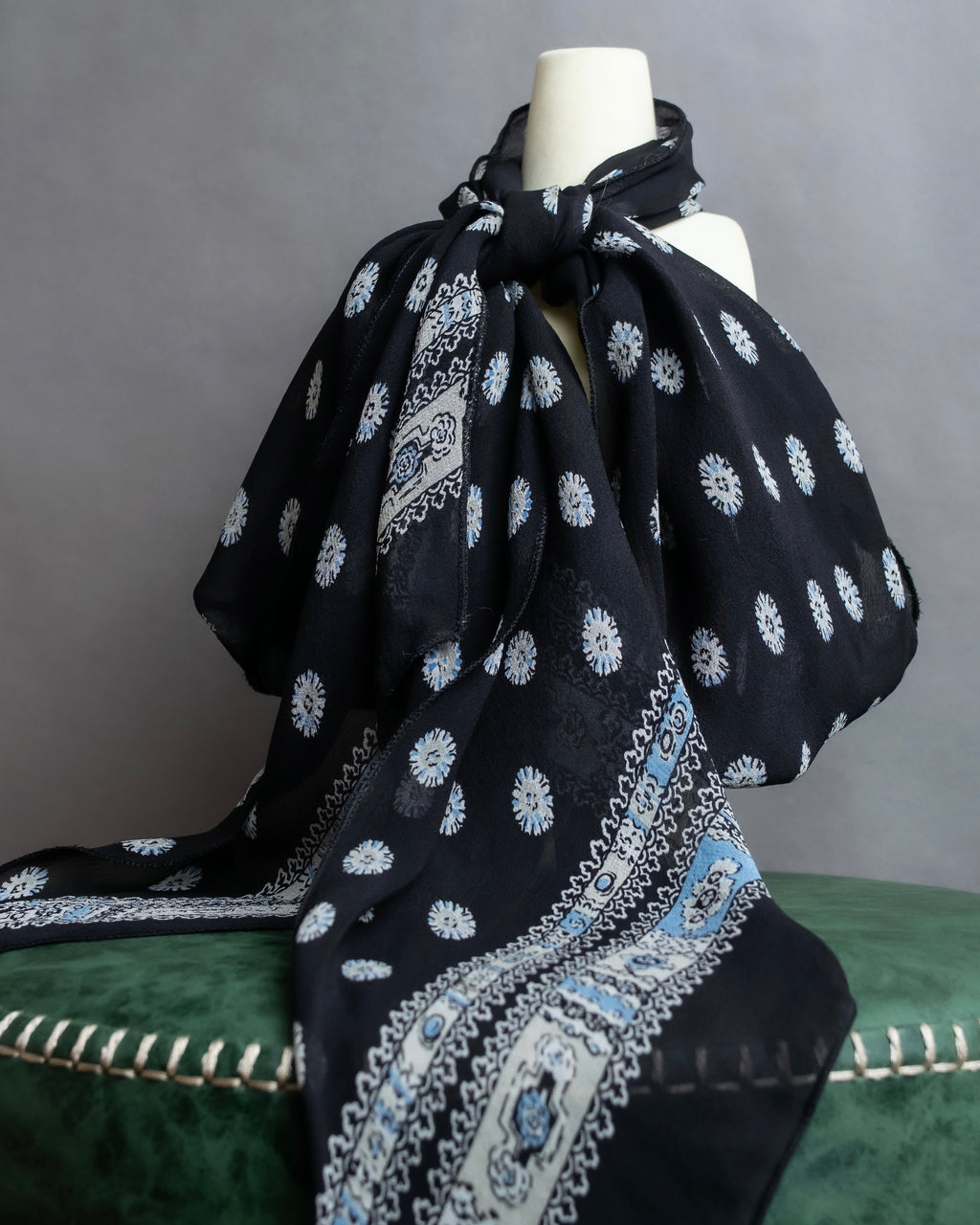 "Chloe" Small floral print super long stole