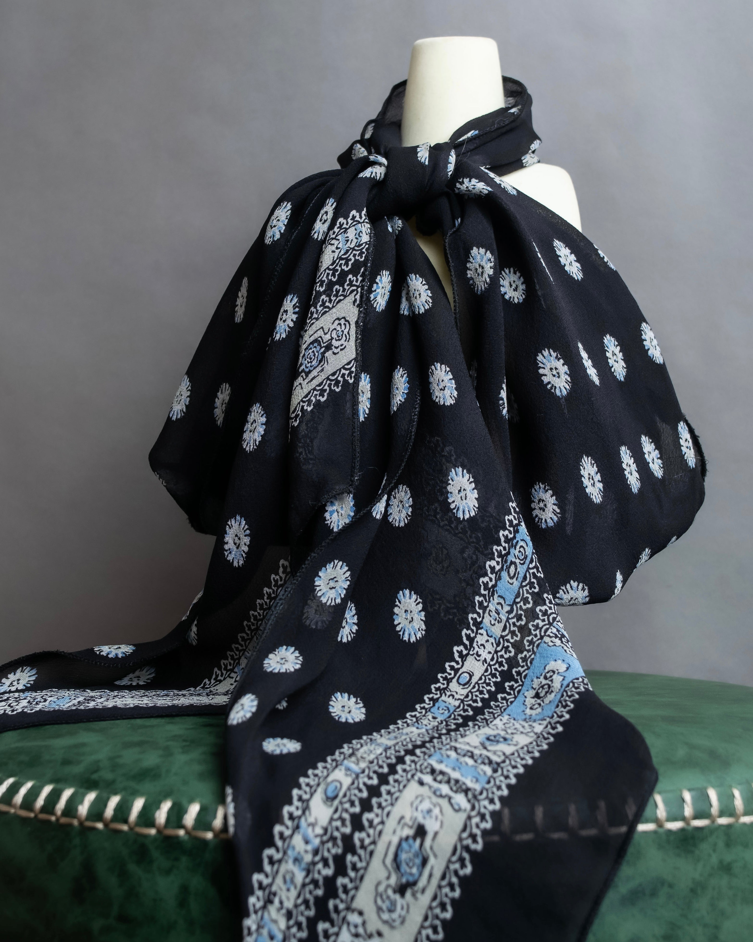 "Chloe" Small floral print super long stole