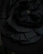 "Christian Dior Boutique Paris" Large flower motif design rope shoulder bag