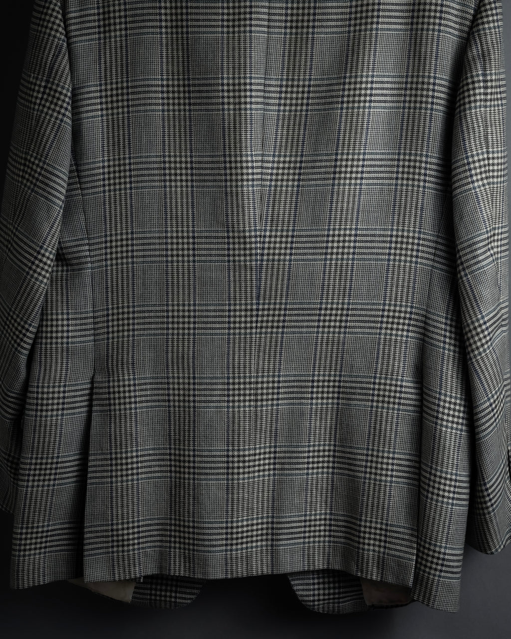 "HERMES" 90’s belvest silk wool linen peak lapel tailored jacket