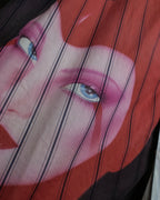 "STELLA McCARTNEY" 18SS Drag queen graphic design stripe shirt