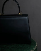 "Salvatore Ferragamo" Gancini motif leather hand bag