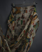 –SPECIAL– "Christian Dior"
00’s historic collage-print silk chiffon large stole