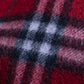 "BURBERRYS" 100% cashmere traditional check pattern fringe design muffler