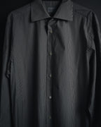 "Ermenegildo Zegna" 2010’s mother-of-pearl button london stripe shirt