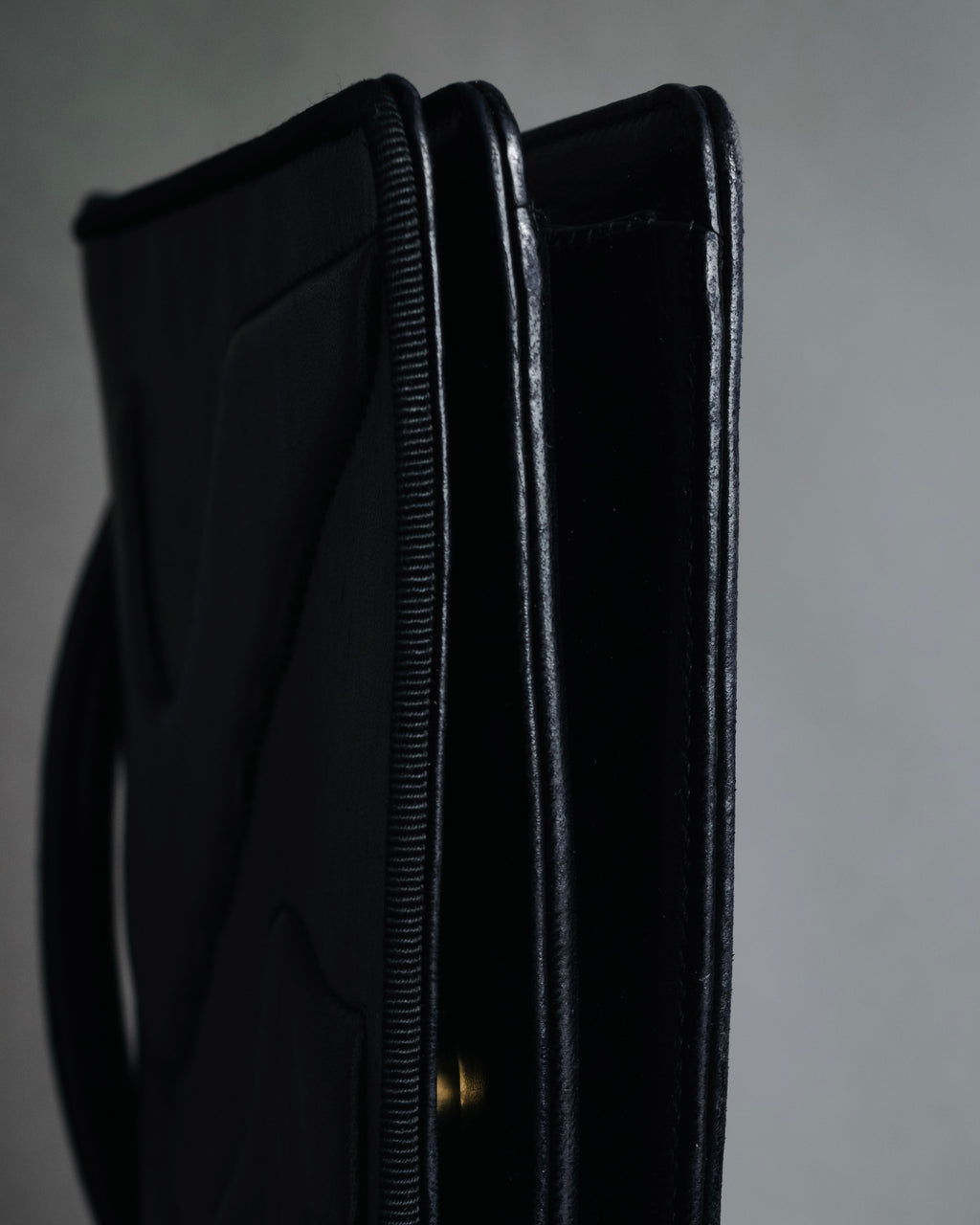 "Salvatore Ferragamo" 90’s-00’s Archive shoe motif embossed leather mini bag