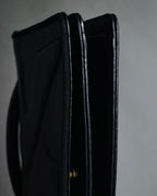 "Salvatore Ferragamo" 90’s-00’s Archive shoe motif embossed leather mini bag