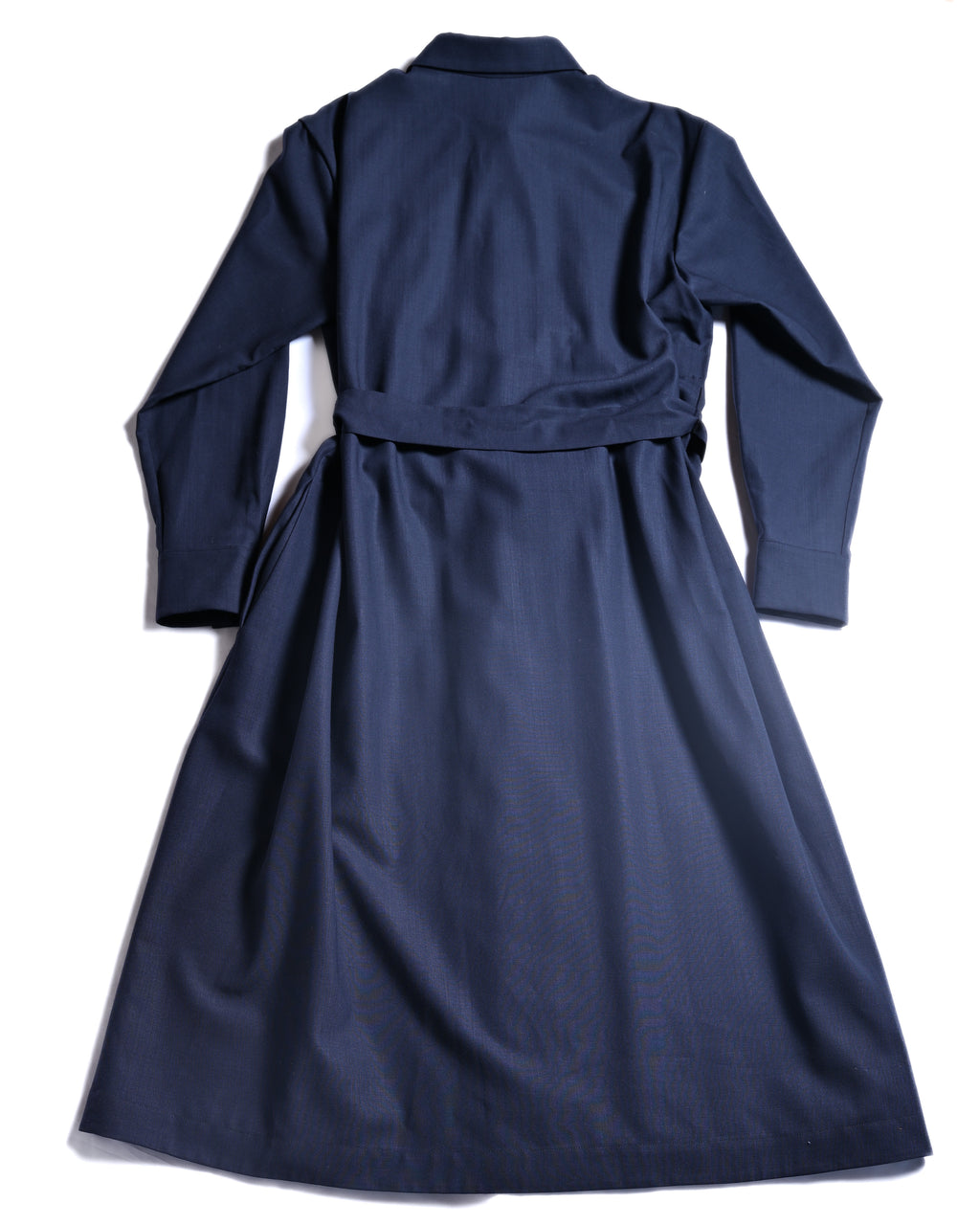 JIL SANDER/ 2015 Shape Designed Wool Shirt Coat Navy