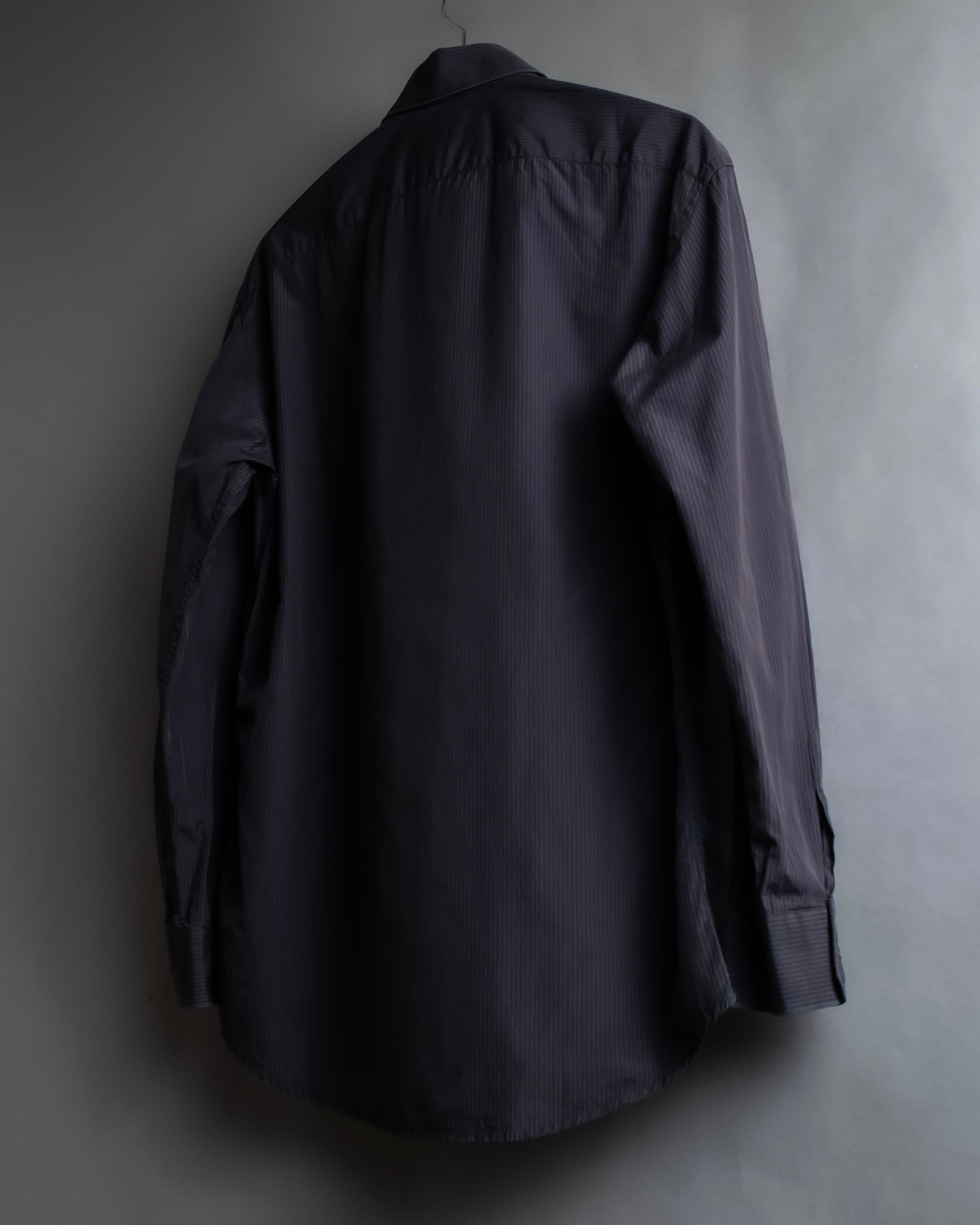 "GUCCI" Slightly glossy pinstripe oversized shirt