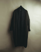 –SPECIAL– “DOLCE & GABBANA” 90’s Lace-trimmed shawl-collar wool robe coat